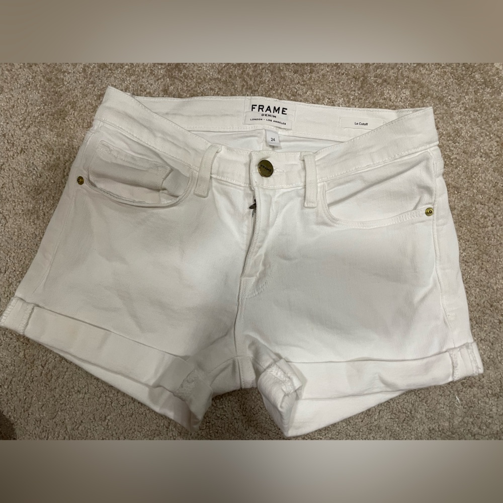 white shorts - frame - size 24
